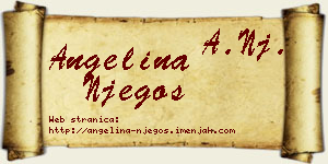Angelina Njegoš vizit kartica